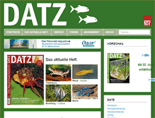 Tablet Screenshot of datz.de